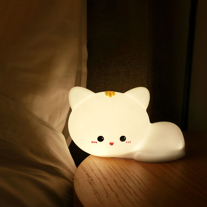 Cat Silicone Pat Remote Table Lamp