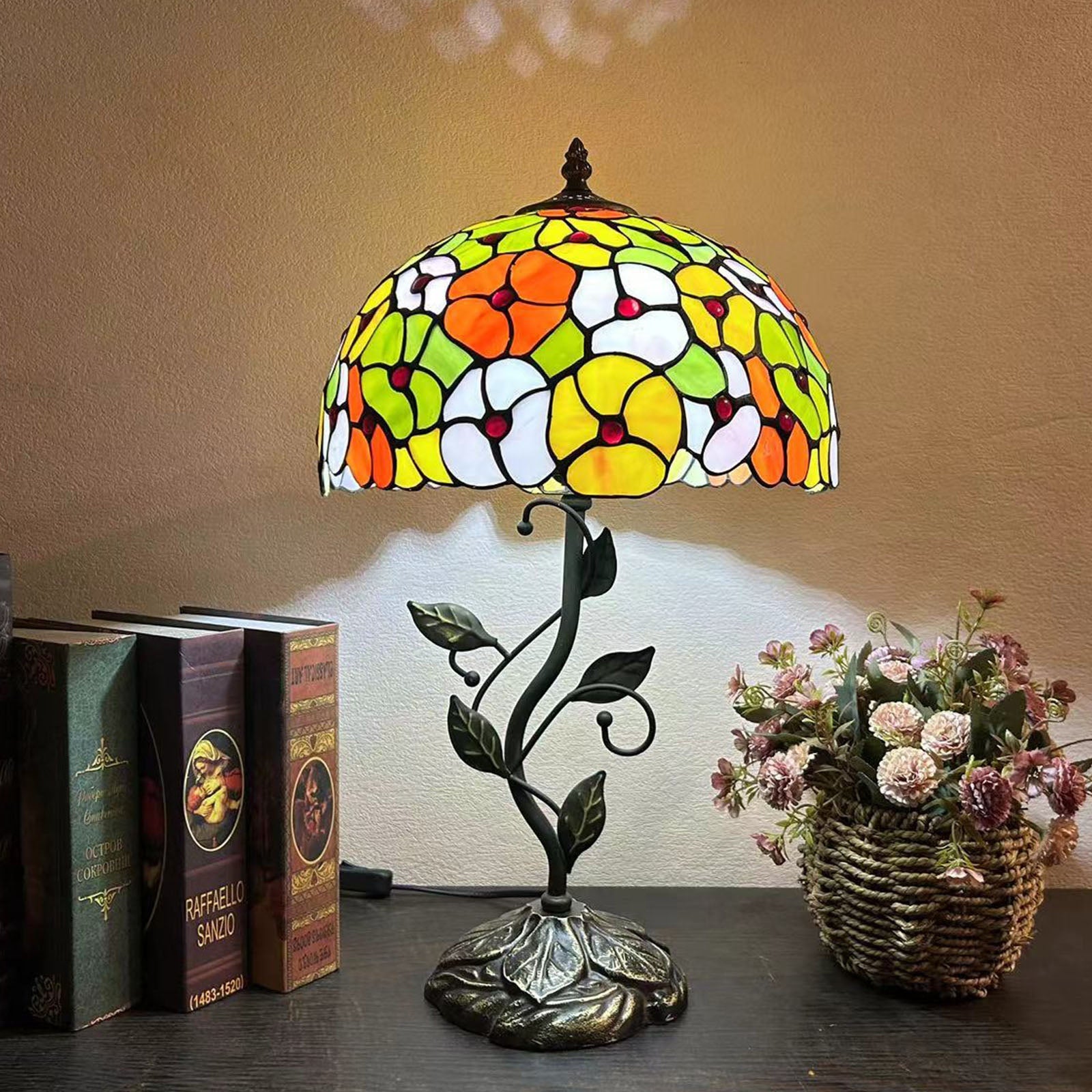 Resin Glass Dome Conic Table Lamp