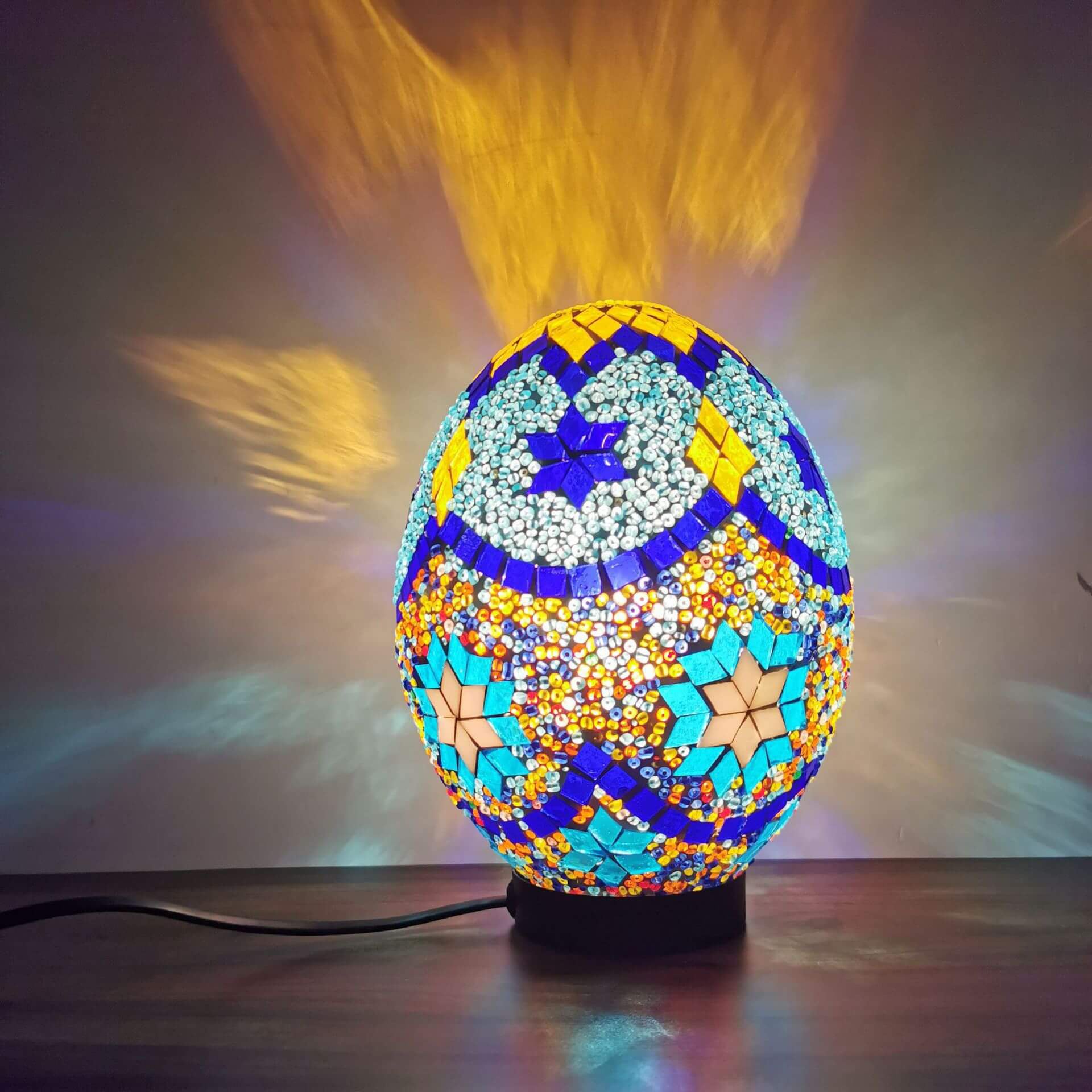 Turkish Handcrafted Mosaic Glass Table Lamp