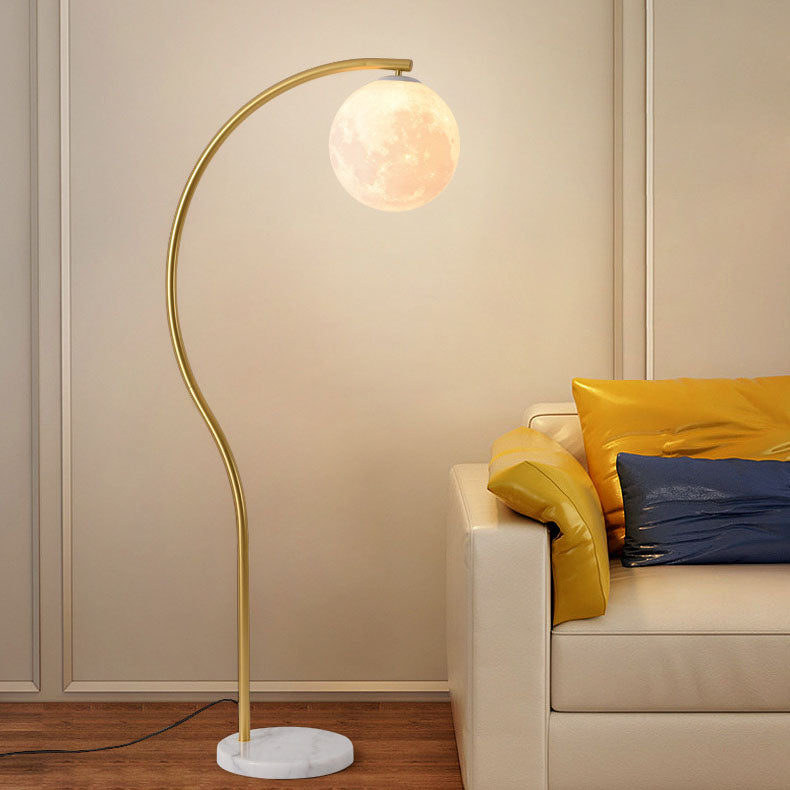 Iron Marble Floor Lamp