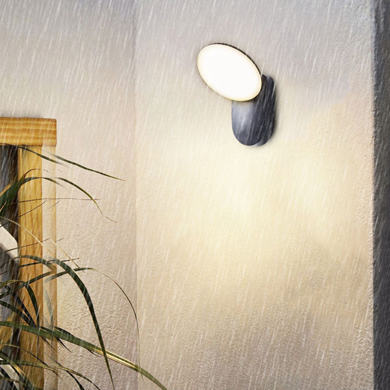 Aluminum PC Round Garden Outdoor Light