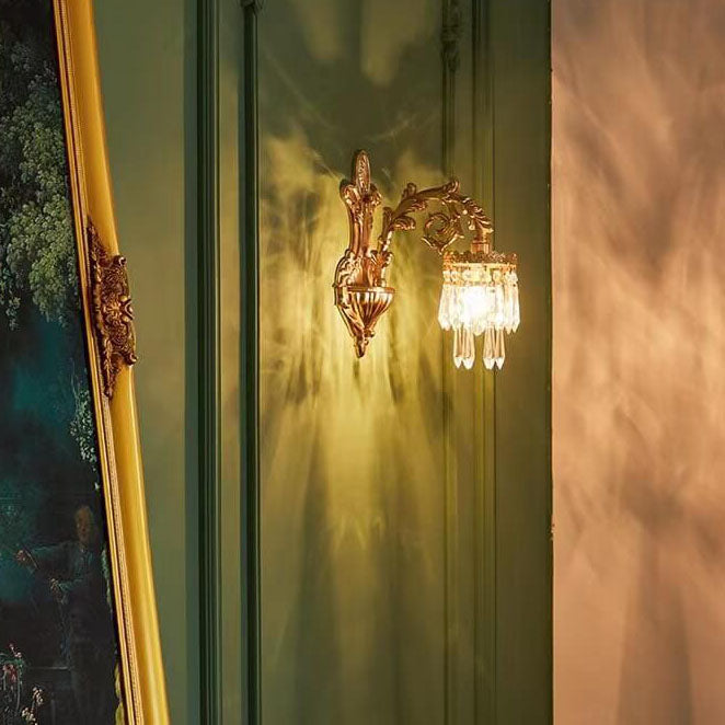 All-Copper Branch Bedroom Wall Lamp