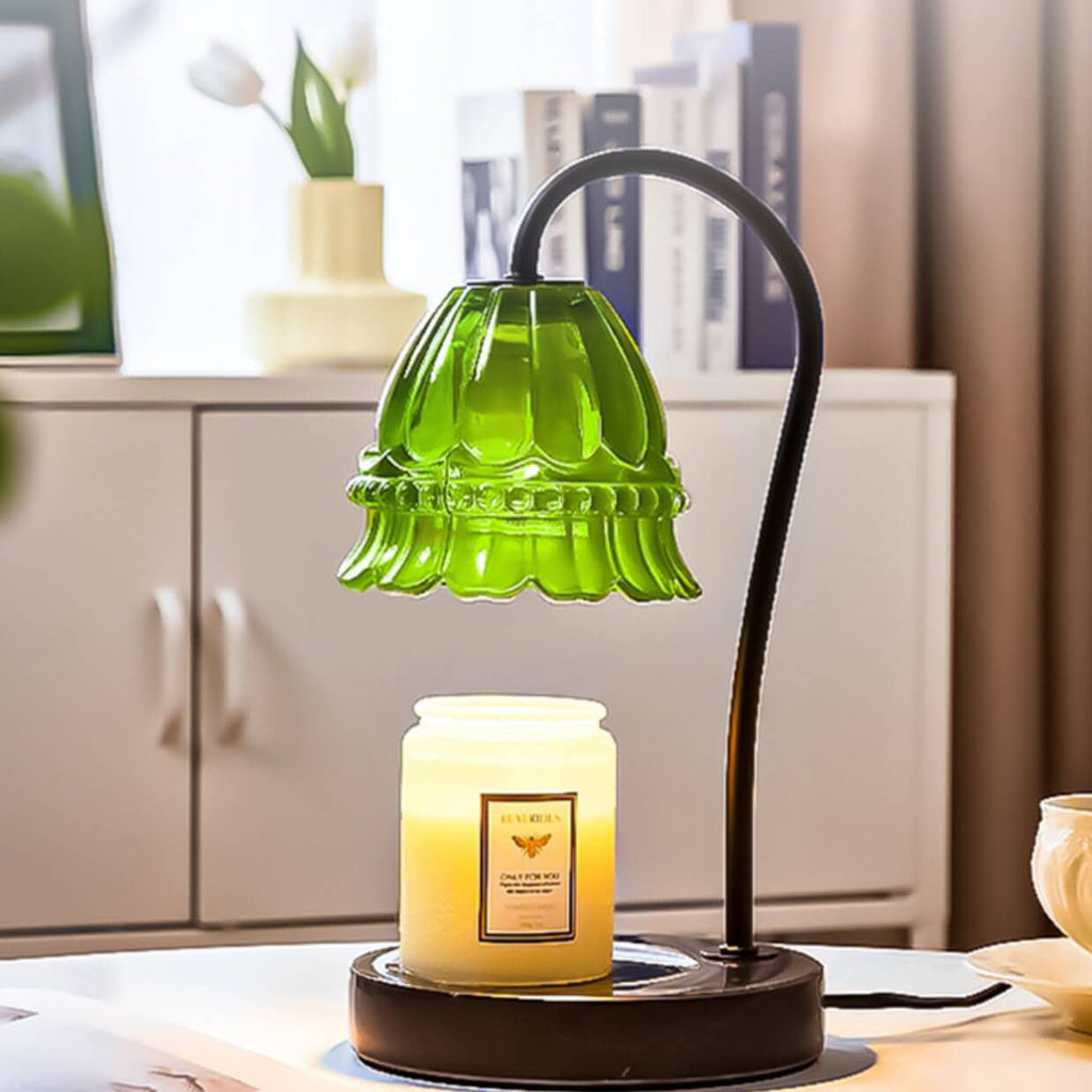 Lily Valley Glass Marble Table Lamp