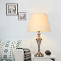 Beige Fabric Table Lamp