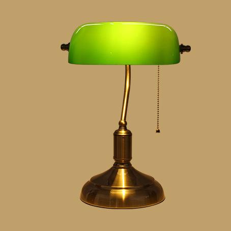 Green Glass Zipper Switch Table Lamp