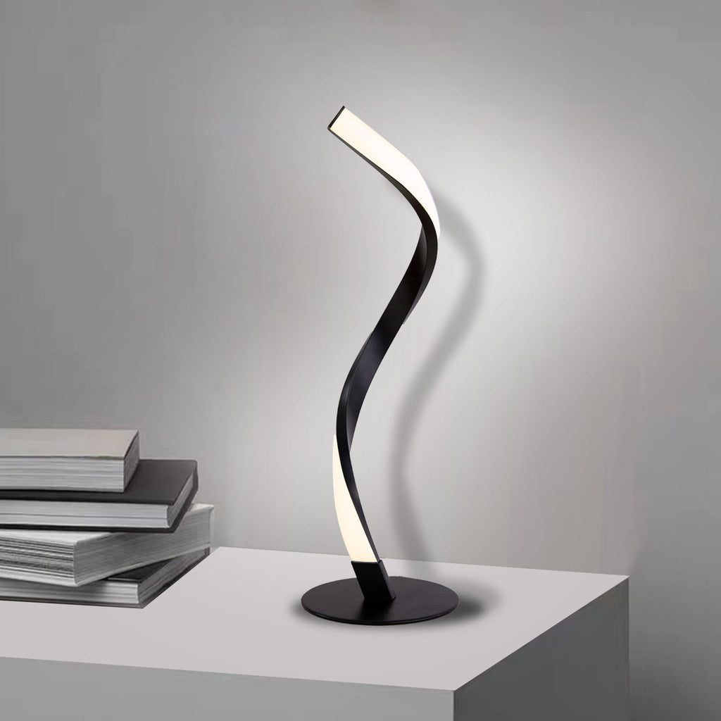 Aluminum Spiral Strip Home Table Lamp