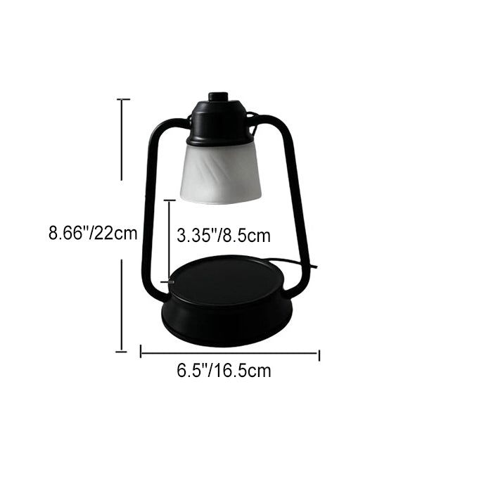 Round Glass Hardware Melting Table Lamp
