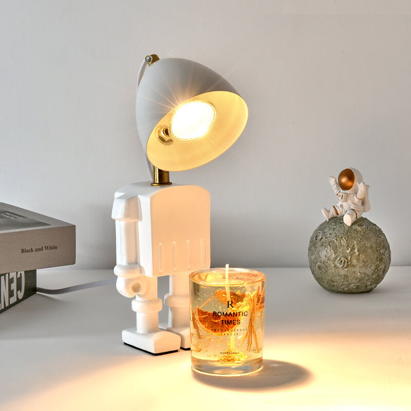Resin Hardware Robot Melting Table Lamp
