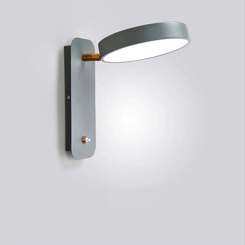 Round Rotatable Switch Reading Wall Lamp