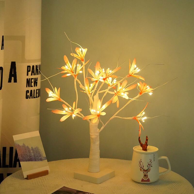 Christmas Decorative Cedar Needle Table Lamp