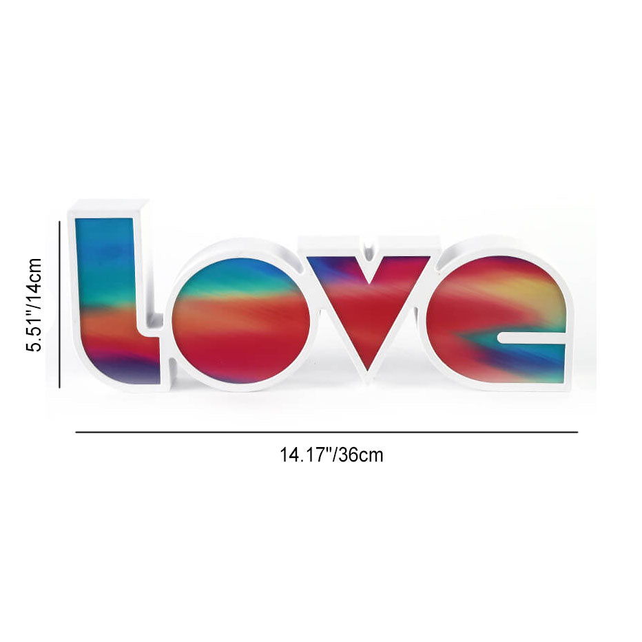 LOVE Letters Wedding Valentines Table Lamp