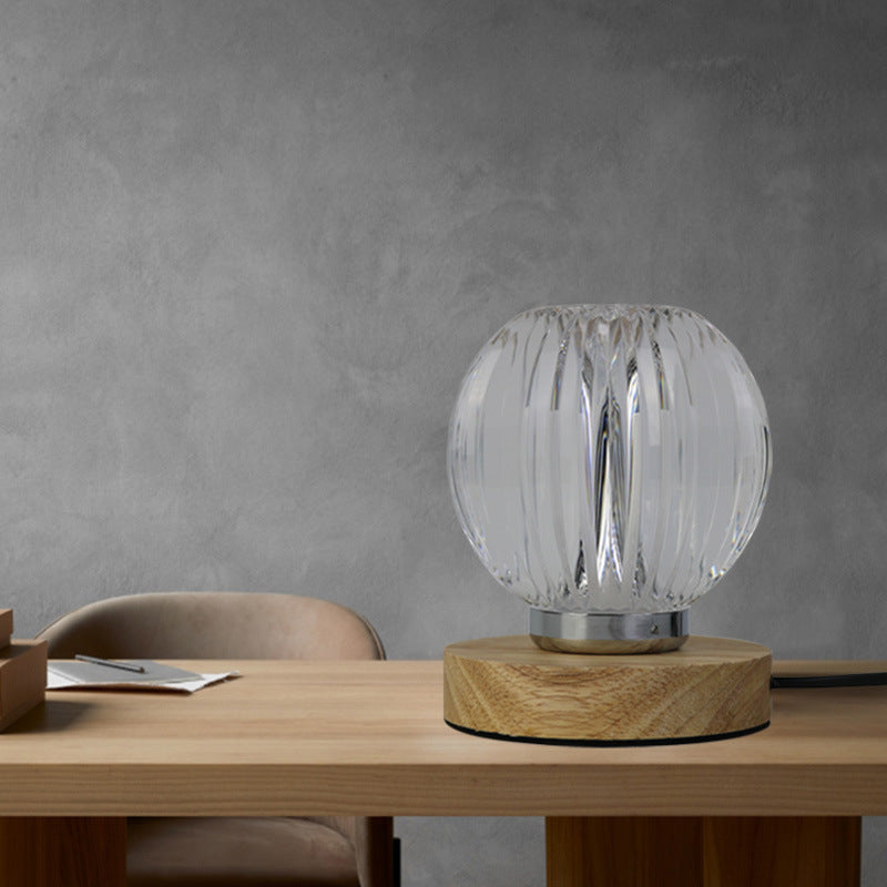 Acrylic Round Ball Wireless Table Lamp