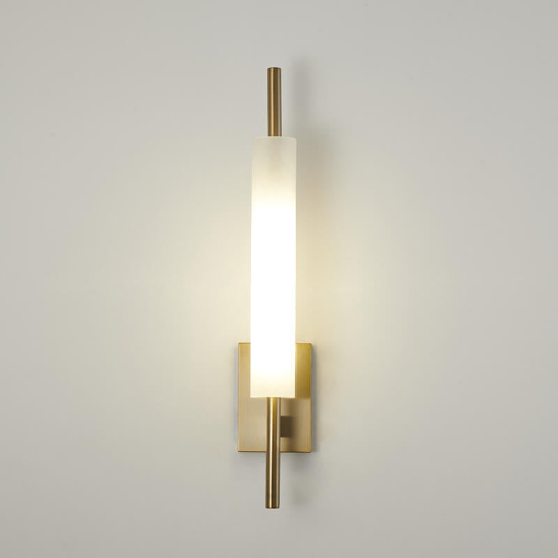 Long Glass Column Design Wall Lamp