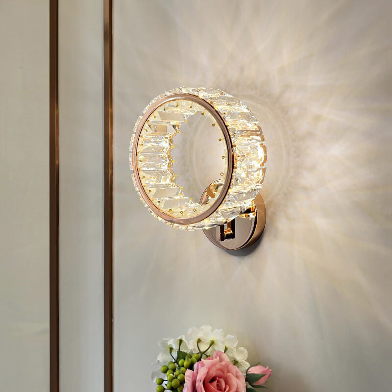 Crystal Ring Wall Lamp