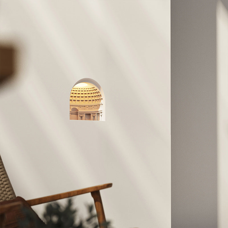 Pantheon Plaster Sensor Recessed Wall Lamp