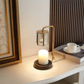 Iron Glass Cylinder Melting 2-Light Table Lamp