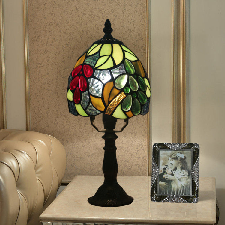 Grape Fruit Stained Glass Table Lamp