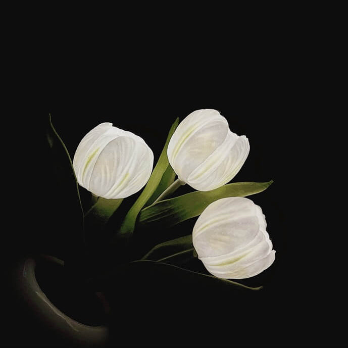 Tulip Simulation Bouquet Ceramic Table Lamp