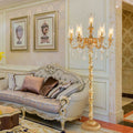 Traditional Luxury Golden Crystal 7-Light Floor Lamp