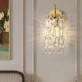 Gold Finish Frame Dazzling Wall Lamp