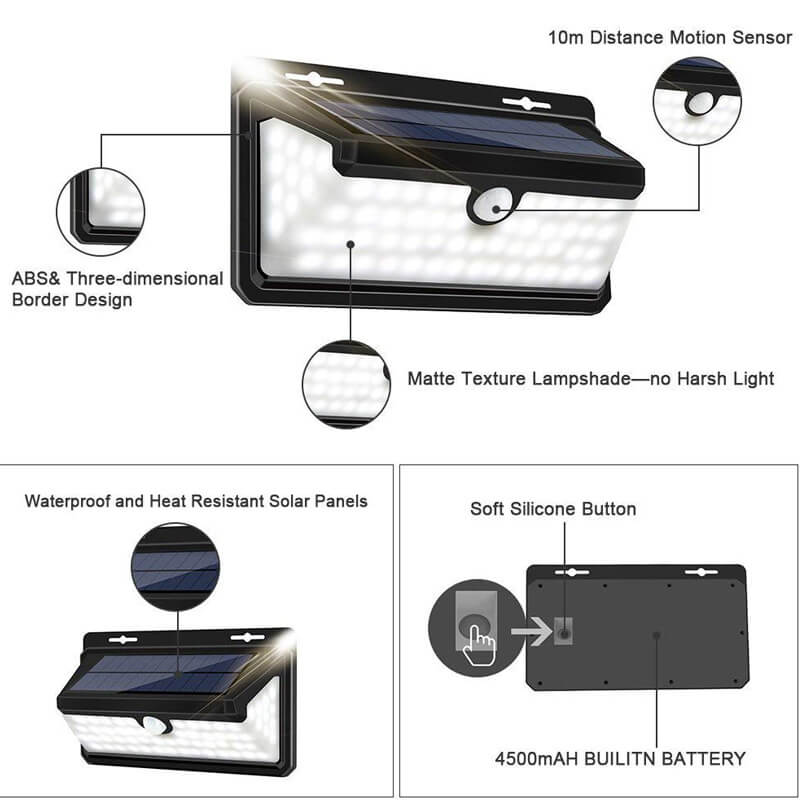 ABS PS Flame Trapezoid Outdoor Light