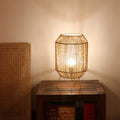 Hemp Rope Weaving Cage Table Lamp