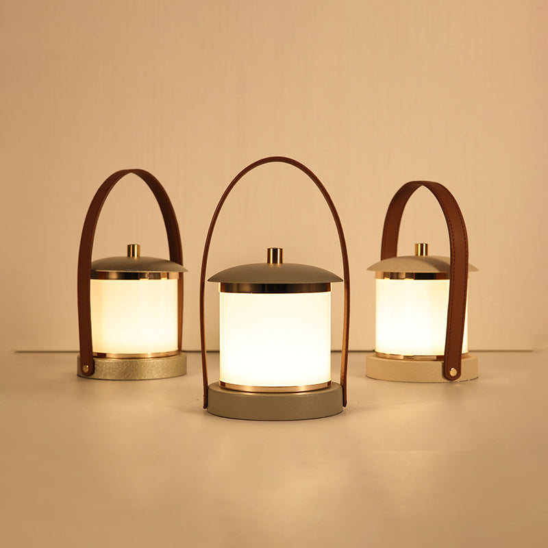 Portable Imitation Leather Acrylic Outdoor Light