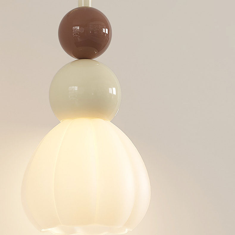 Round Gourd Petal Hardware Wall Lamp