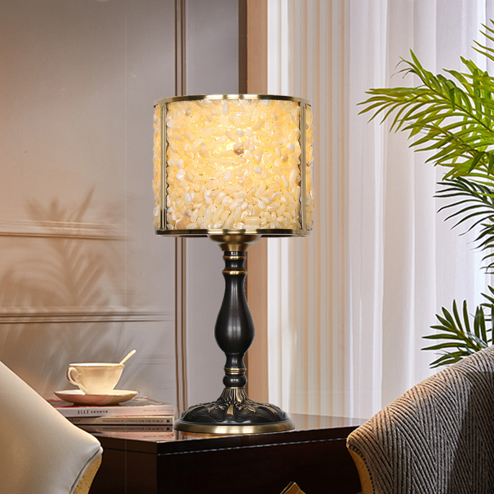 Crystal Stone Full Copper Table Lamp