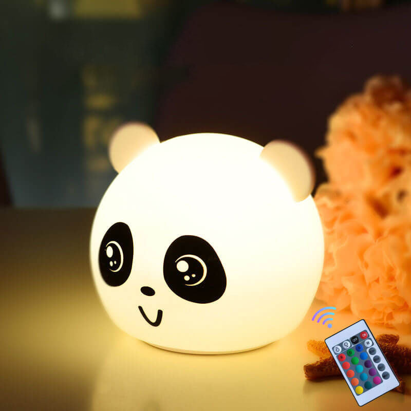 Cartoon Animal Colorful Silicone Table Lamp