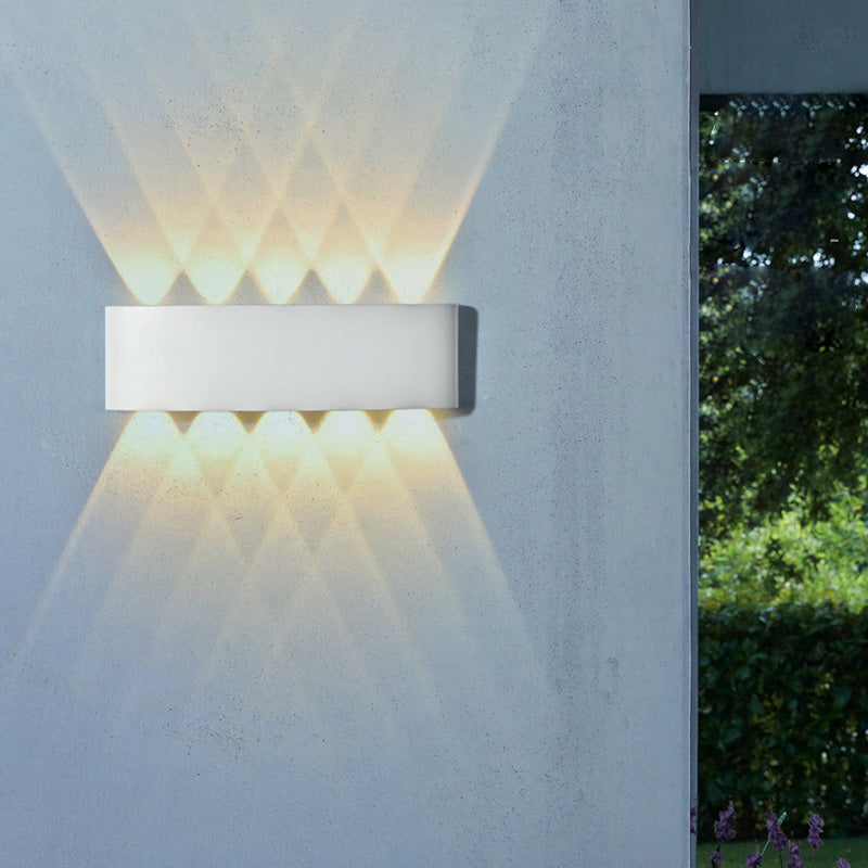 Cylinder Rectangular Aluminium Iron Outdoor Light