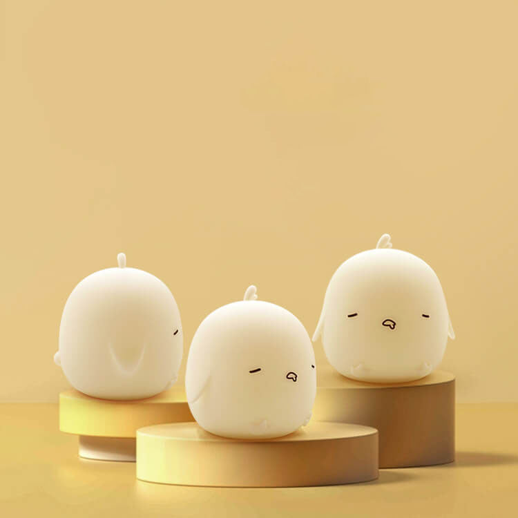 Cartoon Chick Silicone Mini Table Lamp
