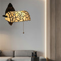 Floral Stained Glass Living Wall Lamp
