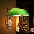 Copper Green Glass Wall Lamp