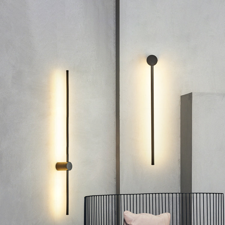 Aluminum Straigh Line Living Wall Lamp