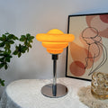 Metal Glass Ripple Gyro Table Lamp