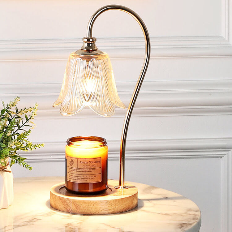 Log Marble Melting Wax Table Lamp