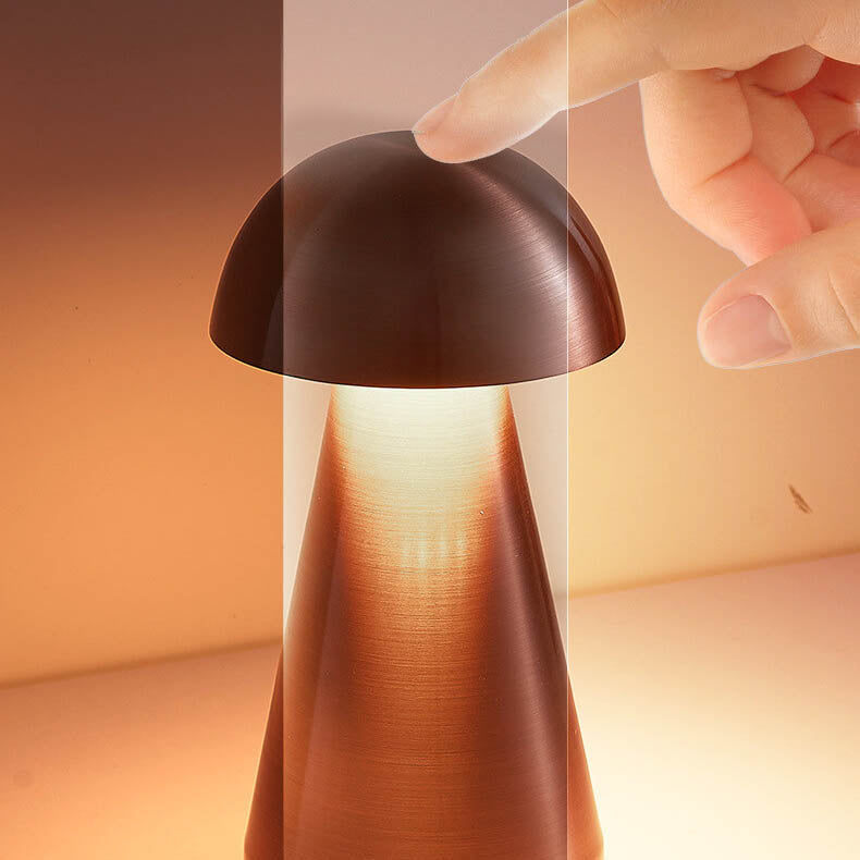 Wrought Iron Mushrooms Table Lamp