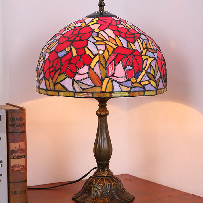 Romantic Resin Roses Table Lamp