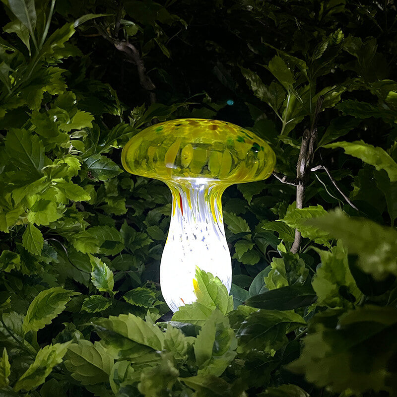 Contemporary Creative Colorful Mushroom Outdoor Light
