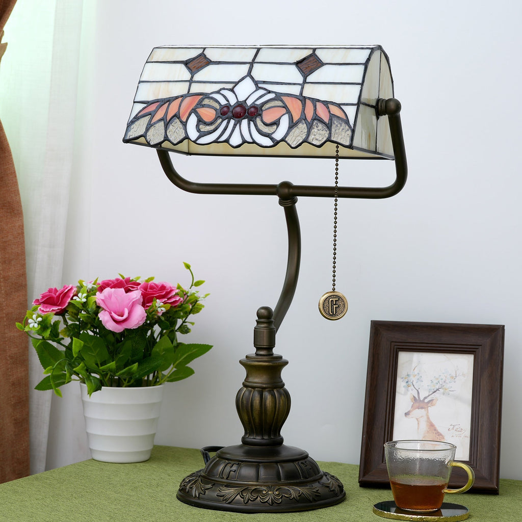 Angel Wings Stained Glass Table Lamp