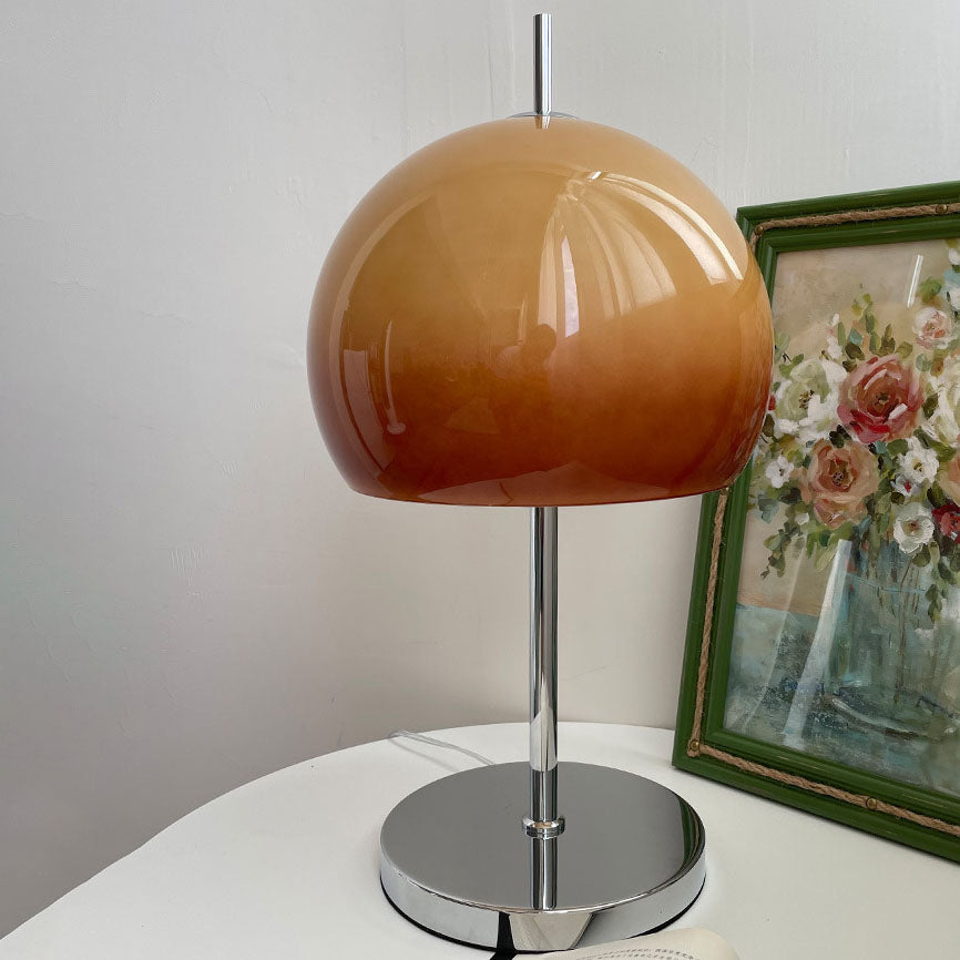 Semi-circular Glass Study Table Lamp