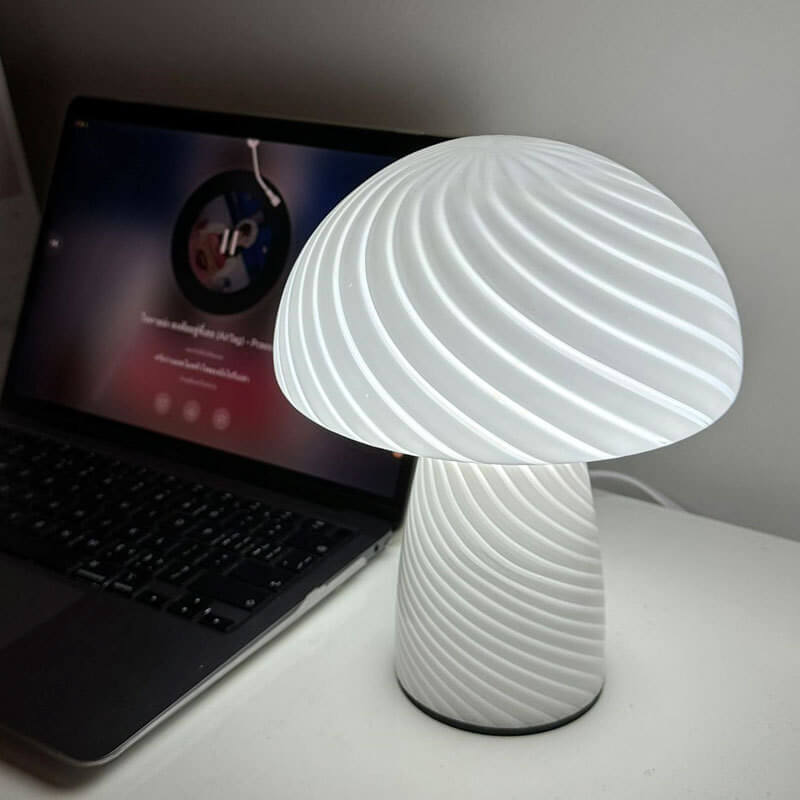 Mushroom Glass Table Lamp