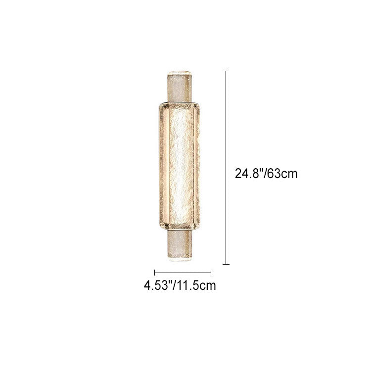 Water Grain Glass Column Wall Lamp
