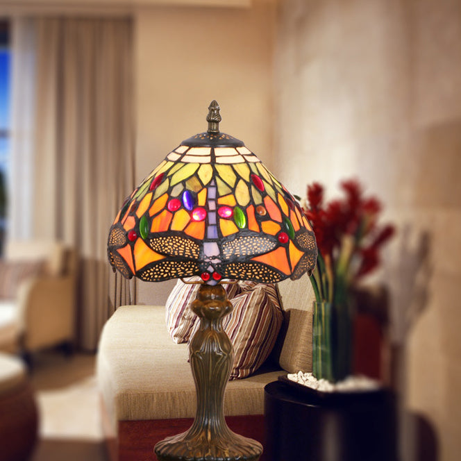 Mushroom Resin Glass Bedroom Table Lamp