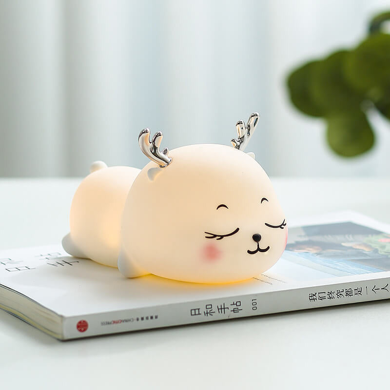 Cartoon Silicone Cute Deer Table Lamp
