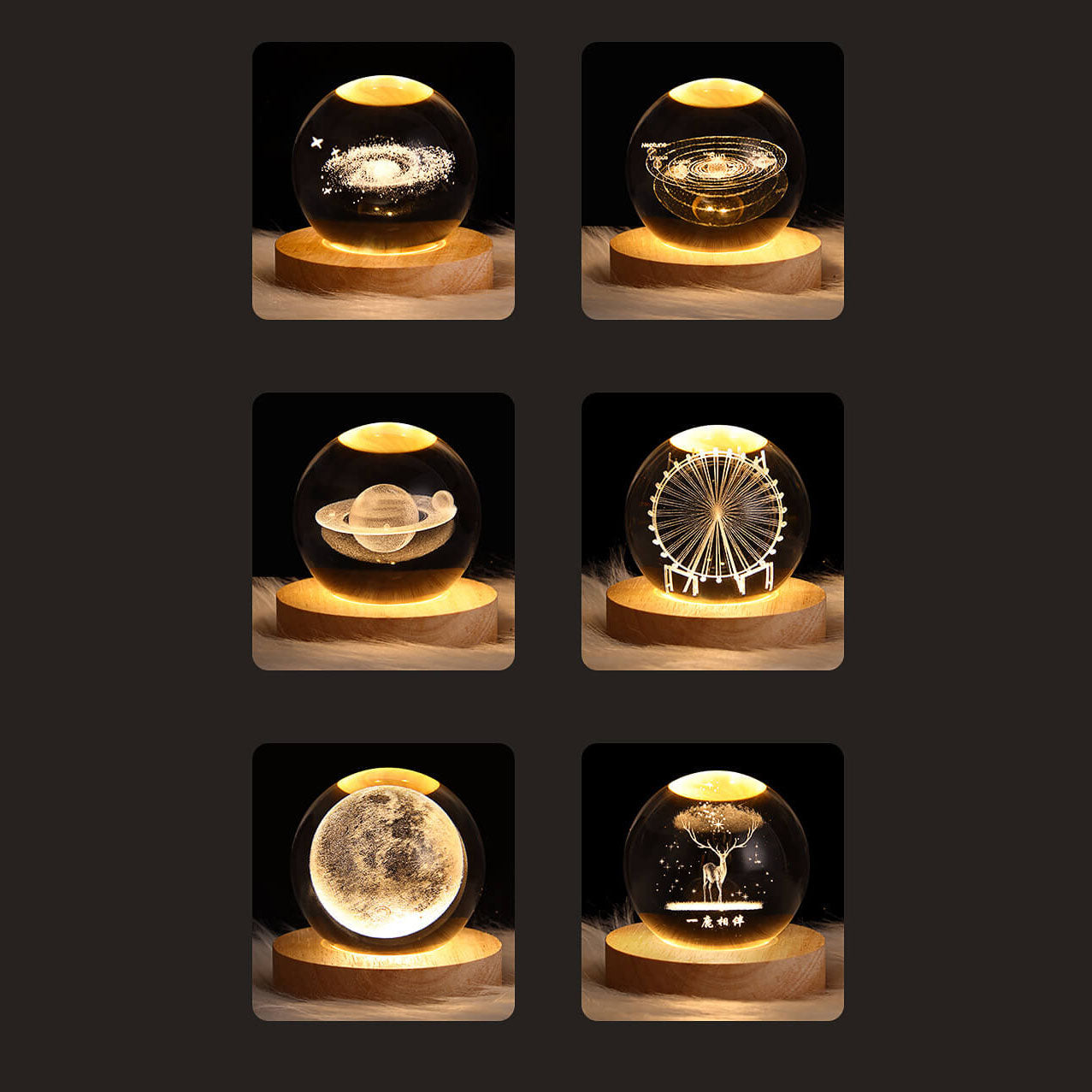Star System Crystal Ball Table Lamp