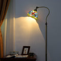 Iron Glss Dome Round Floor Lamp