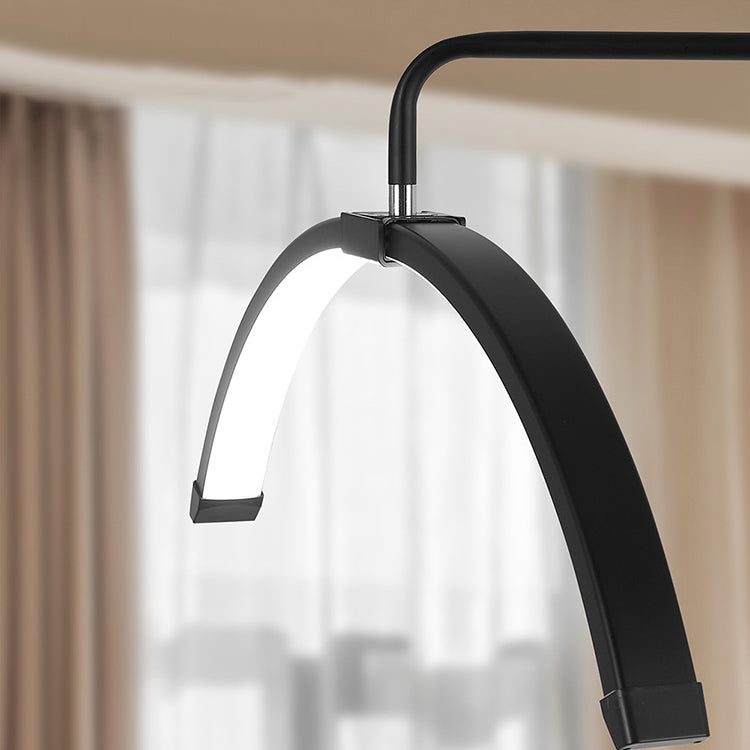Line Half Moon Aluminum Floor Lamp