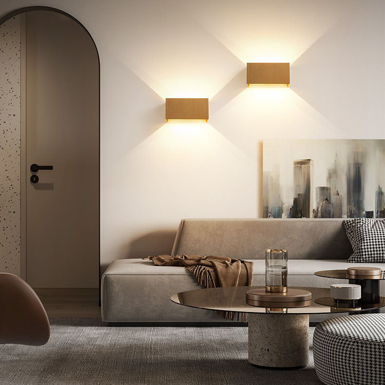 Aluminum Square Flat Beam Wall Lamp